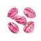Spray Painted & Drawbench Cowrie Shell Beads, No Hole/Undrilled, Hot Pink, 18.5~23x12.5~16.5x7~8mm