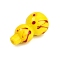 Handmade Lampwork Beads, Gourd, Gold, 39.5~40x21~22mm, Hole: 1.6~3mm
