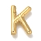 PVD Vacuum Plating 304 Stainless Steel Pendants, Real 18K Gold Plated, Letter Charm, Letter K, 19x13x4.5mm, Hole: 2mm