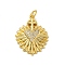 Brass Micro Pave Cubic Zirconia Pendants, Cadmium Free & Lead Free, with Jump Ring, Heart Charms, Real 18K Gold Plated, 23.5x18.5x4mm, Hole: 3.2mm.
