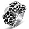 Alloy Finger Rings, Skull, Antique Silver, US Size 10(19.8mm)