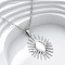Sunflower 304 Stainless Steel Pendant Necklaces, Stainless Steel Color, 18.11 inch(46cm)