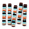 Translucent Resin & Walnut Wood Big Pendants, with Gold Foil, Rectangle Charm, Coral, 51.5x7.5x3mm, Hole: 1.8mm