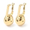 304 Stainless Steel Hoop Earrings, Round, Golden, 44x20mm