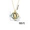 Vintage Sparkling Rhinestone Virgin Mary Pendant Necklaces, Brass Cable Chain Necklaces for Women, Golden, 15.75 inch(400mm)