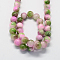 Natural Dyed Persian Jade Gemstone Bead Strands, Round, Sea Green, 6mm, Hole: 1mm, about 66pcs/strand, 15.7 inch