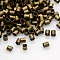 Brass Crimp Beads, Tube, Cadmium Free & Nickel Free & Lead Free, Antique Bronze, 3x3mm, Hole: 2.5mm