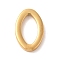 Ion Plating(IP) 304 Stainless Steel Oval Tray Settings, Polished, Golden, Tray: 10.5x5.5mm, 15x10x2mm