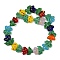 Handmade Lampwork Beads, Flower, Mixed Color, 24x17x9.5mm, Hole: 1.2mm