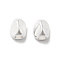Brass Bead, Cadmium Free & Lead Free, Nuggets, 925 Sterling Silver Plated, 5x4x4mm, Hole: 2mm