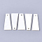 Freshwater Shell Pendants, Trapezoid, Seashell Color, 31x12~13x1.5~2mm, Hole: 1.8mm