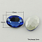 Glass Pointed Back Rhinestone, Back Plated, Faceted, Oval, Royal Blue, 13x18x5mm