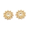 Brass Spacer Beads, Long-Lasting Plated, Round, Real 18K Gold Plated, 9x8.5x1mm, Hole: 1.6mm