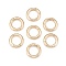 Brass Spring Gate Rings, O Rings, Nickel Free, Real 18K Gold Plated, 6 Gauge, 23x4mm, 15mm Inner Diameter