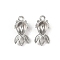 304 Stainless Steel Pendant Cabochon Settings, Polished, Stainless Steel Color, Fish, Tray: 5.5x3.5mm, 13x6.5x3mm, Hole: 1.2mm