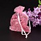 Organza Gift Bags with Drawstring, Wedding Party Christmas Favor Gift Bags, Organza Pouches for Potpourri, Hot Pink, Size: about 8cm wide, 10cm long