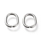 Non-Tarnish 304 Stainless Steel Quick Link Connectors, Linking Rings, Oval, Stainless Steel Color, 13.5x11x2mm