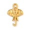 Ion Plating(IP) 304 Stainless Steel Pendants, Elephant Charm, Real 18K Gold Plated, 25x16x4.5mm, Hole: 2.1mm