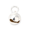 925 Sterling Silver Charms, Bell, with Jump Rings, Silver, 8x6.5mm, Hole: 2.5mm