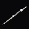 Acrylic & Glass & ABS Plastic Pearl & Alloy & Polymer Clay Pave Rhinestone Beads Strands, Barrel, for Jewelry Making, Faceted, Clear, 7.2~7.5x4.5~5.5mm, Hole: 1.2mm, about 23pcs/strand, 7.09~7.28''(18~18.5cm)