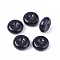 Resin Beads, with Glitter Powder, Rondelle, Prussian Blue, 25x10mm, Hole: 2mm