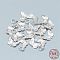 925 Sterling Silver Pendants, with 925 Stamp, with Jump Ring, Butterfly, Silver, 16x12x2mm, Hole: 4mm