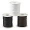 Waxed Cotton Thread Cords, Mixed Color, 1mm, about 100yards/roll, 3rolls/set