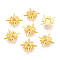 Alloy Cabochons, Epoxy Resin Supplies Filling Accessories, for Resin Jewelry Making, Star, Cadmium Free & Lead Free, Golden, 12.5x12.5x3mm