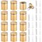 UNICRAFTALE 12 Sets Glass Standoff Screws 304 Stainless Steel Standoff Mounting Screws 30x25mm Wall Sign Standoff Mounting Hardware for Hanging Picture Frame Glass Posters Mirrors