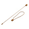 Polyester Cord with Seal Tag, Plastic Hang Tag Fasteners, Peru, 185~195x1mm, about 850pcs/bag