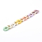 Opaque Spray Painted Acrylic & CCB Plastic Linking Twist Chains, Quick Link Chains, Colorful, 23x16.5x5mm, about 39.37 inch(1m)/strand