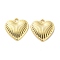 Alloy Pendants, Lead Free & Cadmium Free, Heart, Golden, 15x15x2.5mm, Hole: 1.5mm