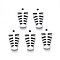 Tarnish Resistant 304 Stainless Steel Pendants, Laser Cut, Fishbone, Stainless Steel Color, 16x7x1mm, Hole: 1.2mm