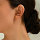 Модные круглые серьги-гвоздики из латуни OK7509-4