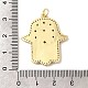 Латунные микро проложить кубического циркония подвески KK-I378-17G-4