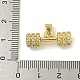 Подвески из кубического циркония с покрытием из латуни KK-U029-24G-3
