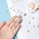 Латунные подвески из кубического циркония KK-DR0001-09-3
