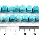 Окрашенные натуральные бирюзовые бисерные пряди G-H028-A04-01-5
