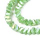 Гальванические непрозрачные стеклянные бусины GLAA-N022-4mm-16-4