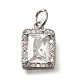 Латунные микро проложить кубического циркония подвески KK-U055-01P-03-1