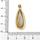 Латунные микро проложить кубического циркония подвески KK-S526-03G-4