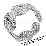 Не тускнеющие минималистичные манжеты из нержавеющей стали 304 XL1391-1