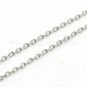 Не тускнеющие ожерелья из нержавеющей стали марки 304 NJEW-H433-1mm-03P