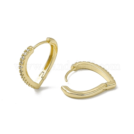 Серьги-капли из прозрачного кубического циркония EJEW-F294-13G-1