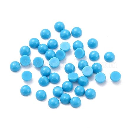 Синтетических бирюзовый кабошон G-C070-02A-1