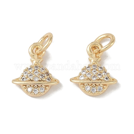 Латунные микропаве прозрачные подвески с фианитом KK-S367-16A-1