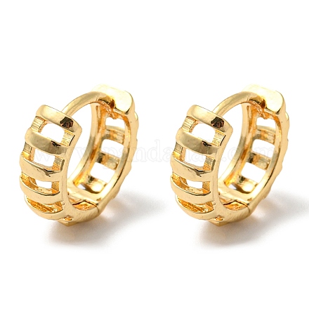 Серьги-кольца из латуни EJEW-M236-01J-G-1