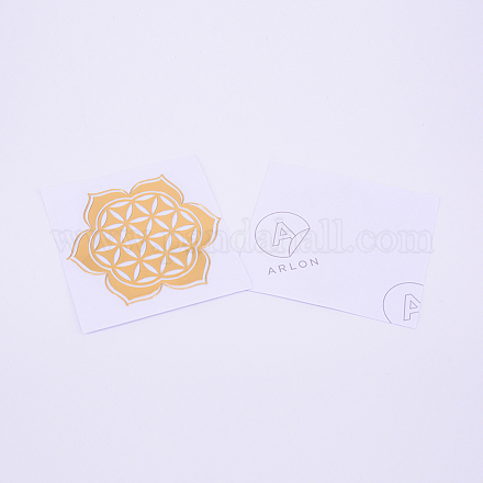 Самоклеющиеся латунные наклейки DIY-TAC0005-38D-4cm-1