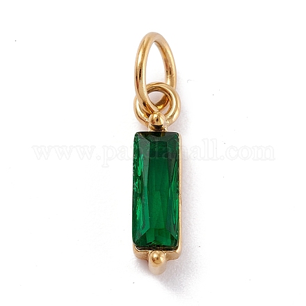 Подвески из нержавеющей стали 304 с кубическим цирконием STAS-E487-21G-06-1