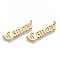 201 Stainless Steel Links connectors, Laser Cut Links, Constellations, Cancer, 31x8x1.5mm, Hole: 1.2mm